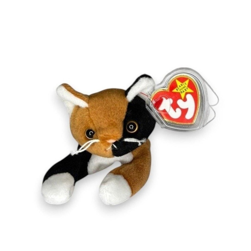 Chip the Cat | Curious Calico Companion | Mint Heart Tag TY Beanie Baby